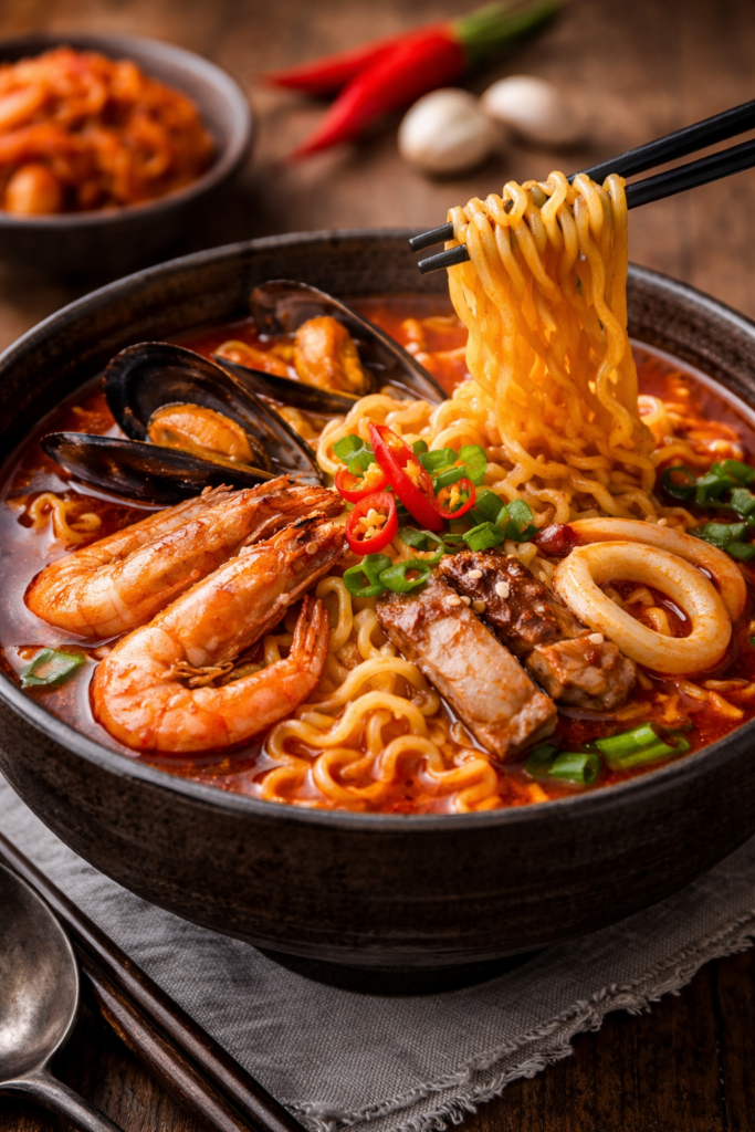 흑백요리사 불맛 라면 응용 레시피 이미지