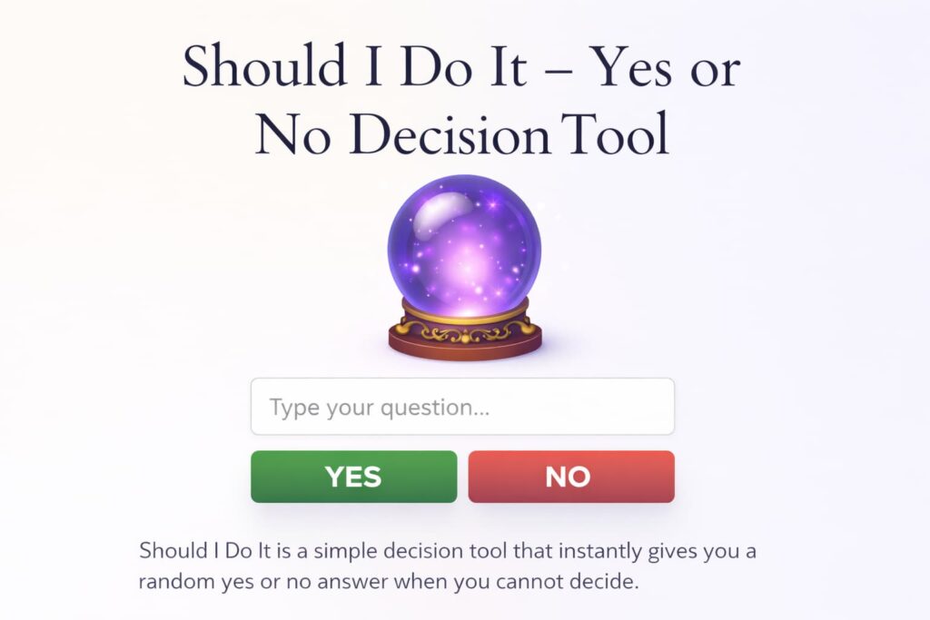 Should I Do It Yes or No Decision Tool