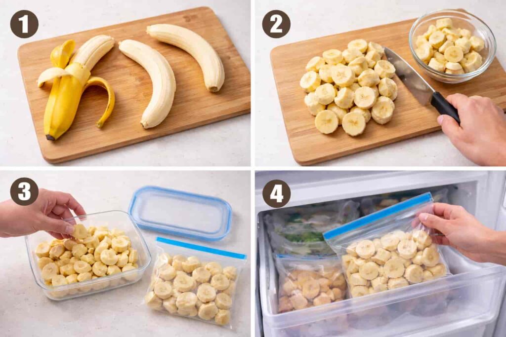 바나나 오래 먹고 싶다면 냉동보관은 이렇게 하는 모습