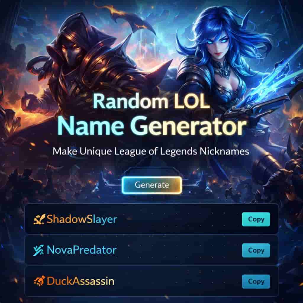 100+ LOL Names So Good They Should Be Illegal (Best, Funny, and Pro Names)