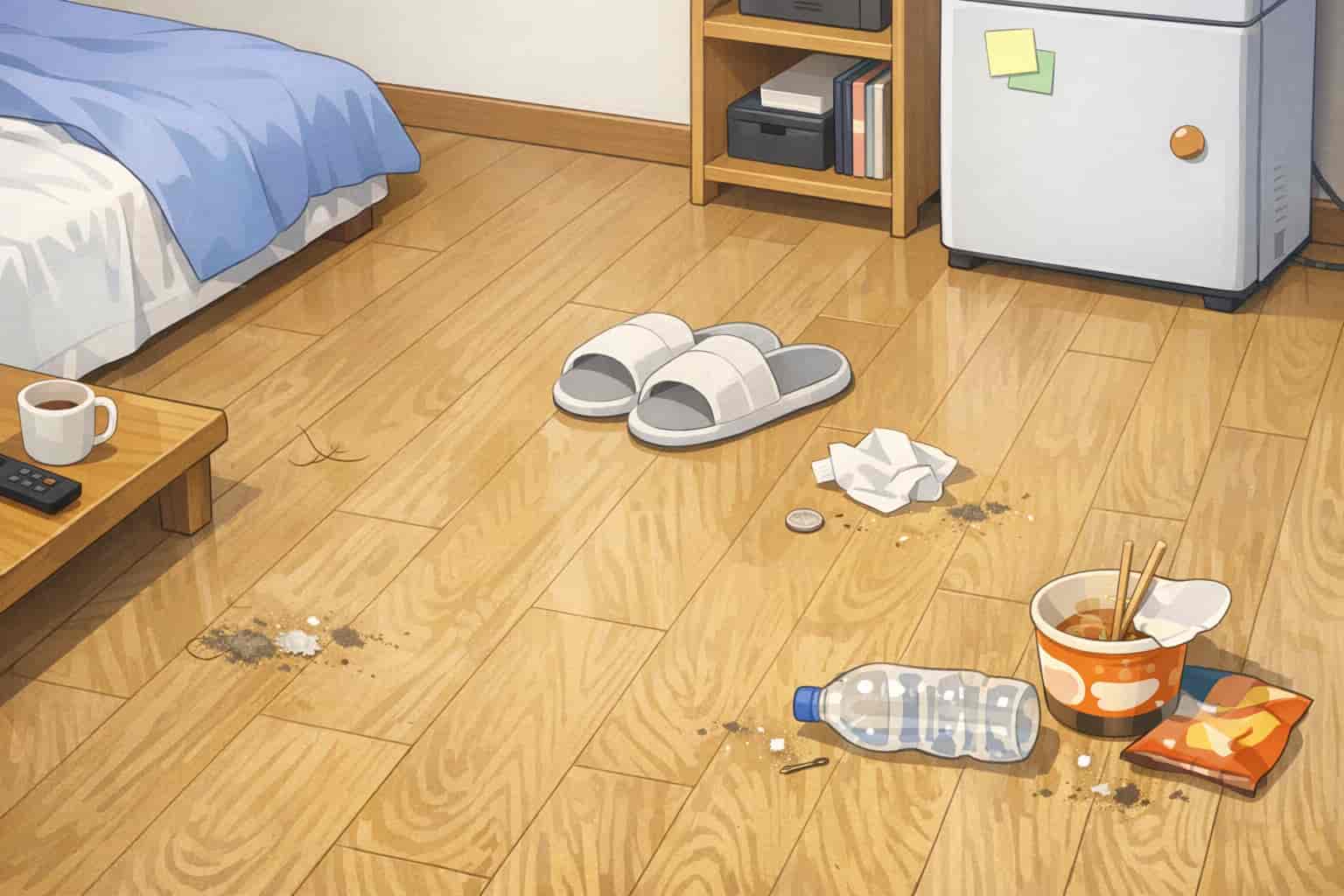 원룸 바닥청소가 더 귀찮게 느껴질 때, 편하게 줄이는 방법